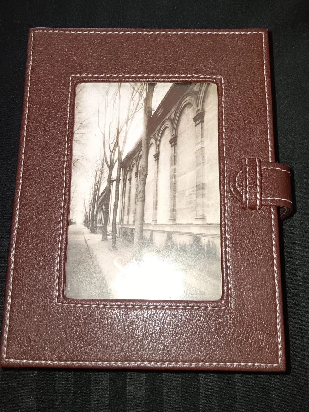 Picture frame with organizer